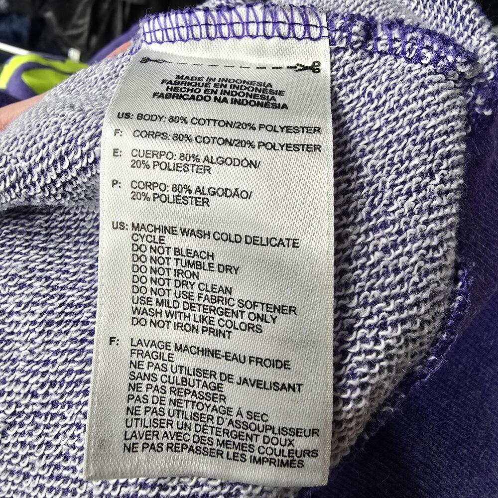 Adidas Purple Pullover Sweatshirt Womens Large Athleisure - Picture 6 of 8